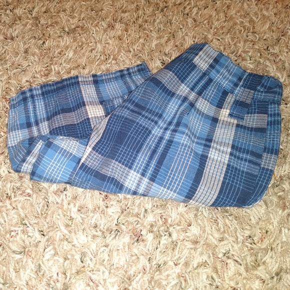 Boys Ozark Trails Blue Plaid Shorts - Picture 5 of 5
